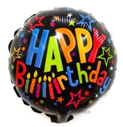 10" Happy Birthday Foil Balloon