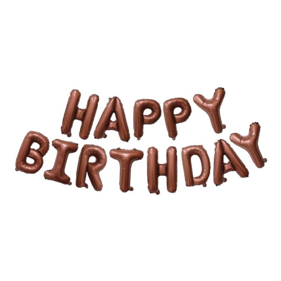 16" Happy Birthday Banner Foil Balloon