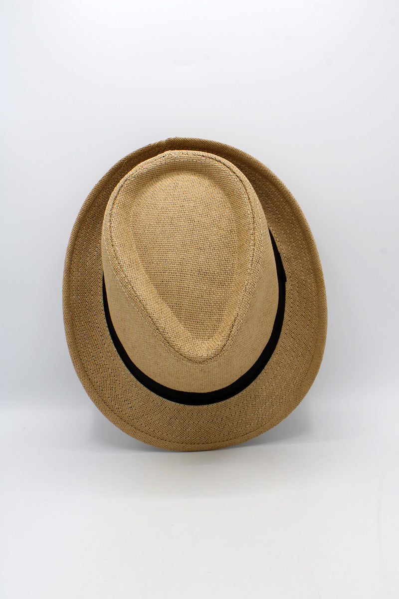 Unisex Fedora Straw Bucket Hat
