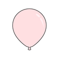 Light Pink - Solid Colors Latex Balloon