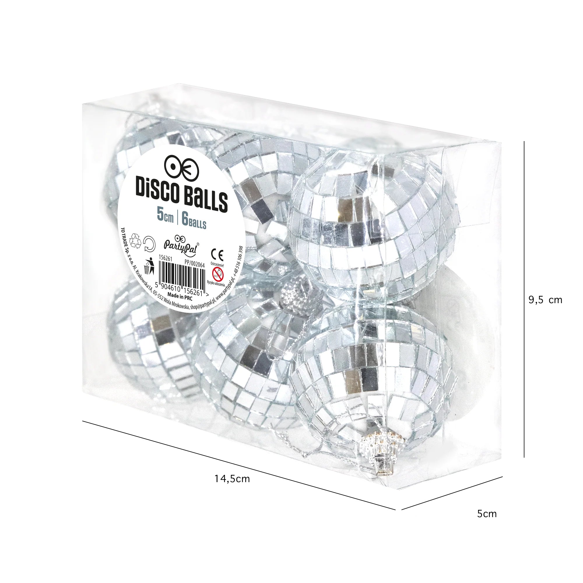 1.9" Mirror Disco Balls Decoration