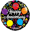 18" Happy Anniversary Foil Balloon