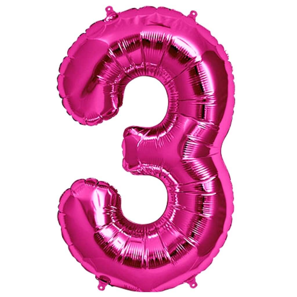 34" Numbers - Pink