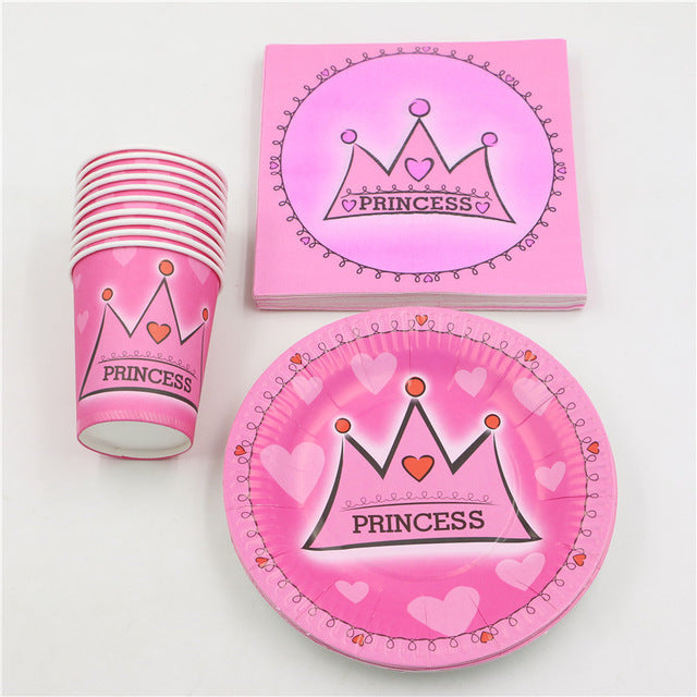 Prince/Princess Party Tableware Set