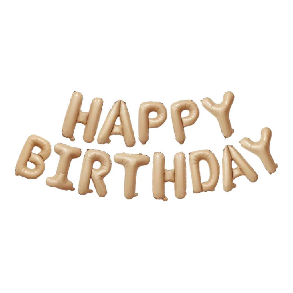 16" Happy Birthday Banner Foil Balloon