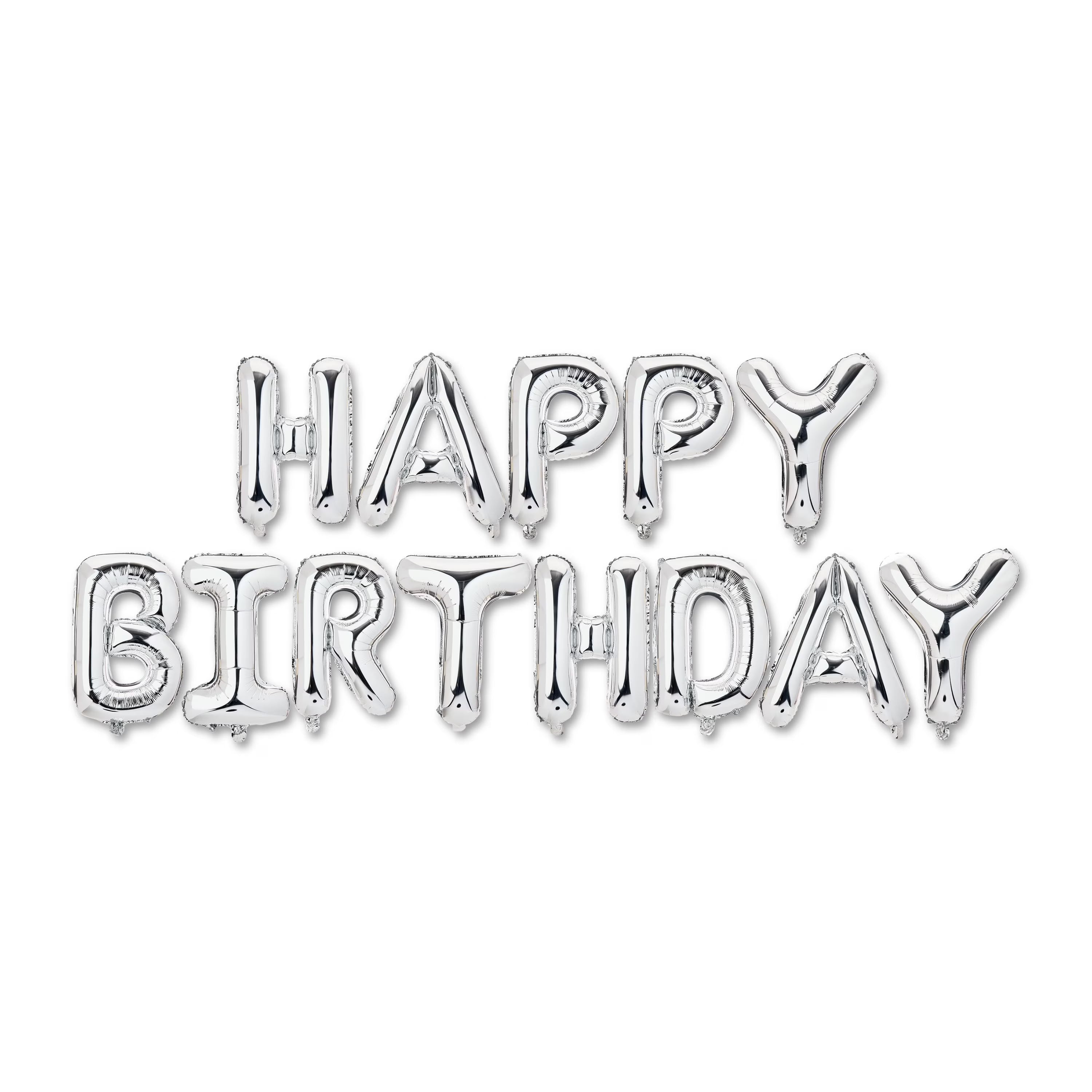 16" Happy Birthday Banner Foil Balloon