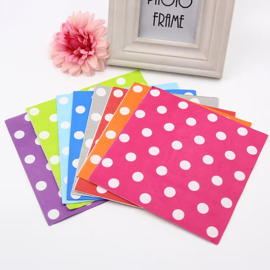 Polka Dot Party Paper Napkins