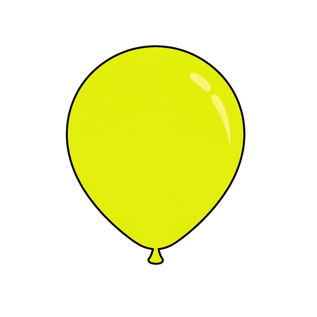 5" Solid Color Latex Balloon - 100 per pack