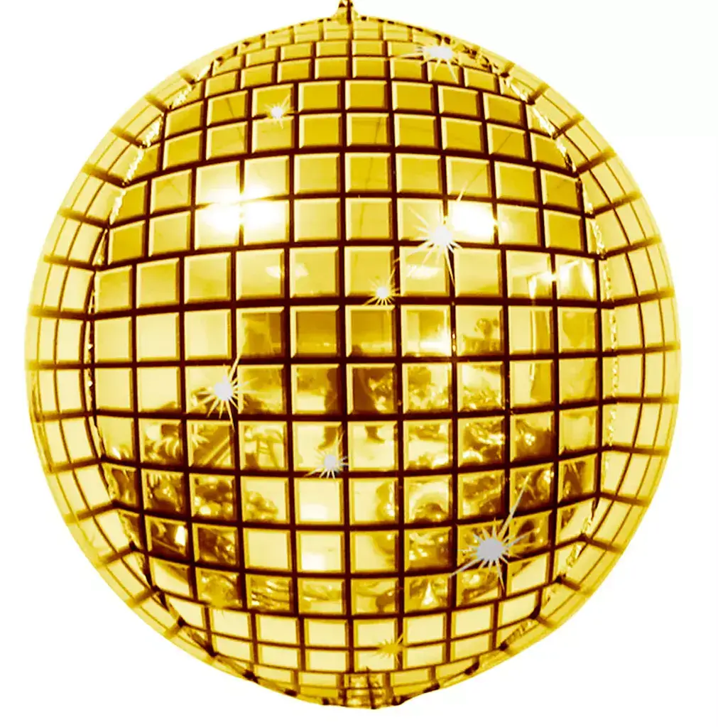 Gold Disco Ball ORBZ Foil Balloon
