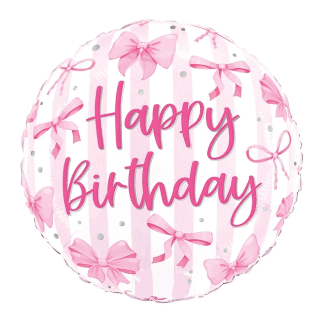 18" Happy Birthday Round Foil Balloon