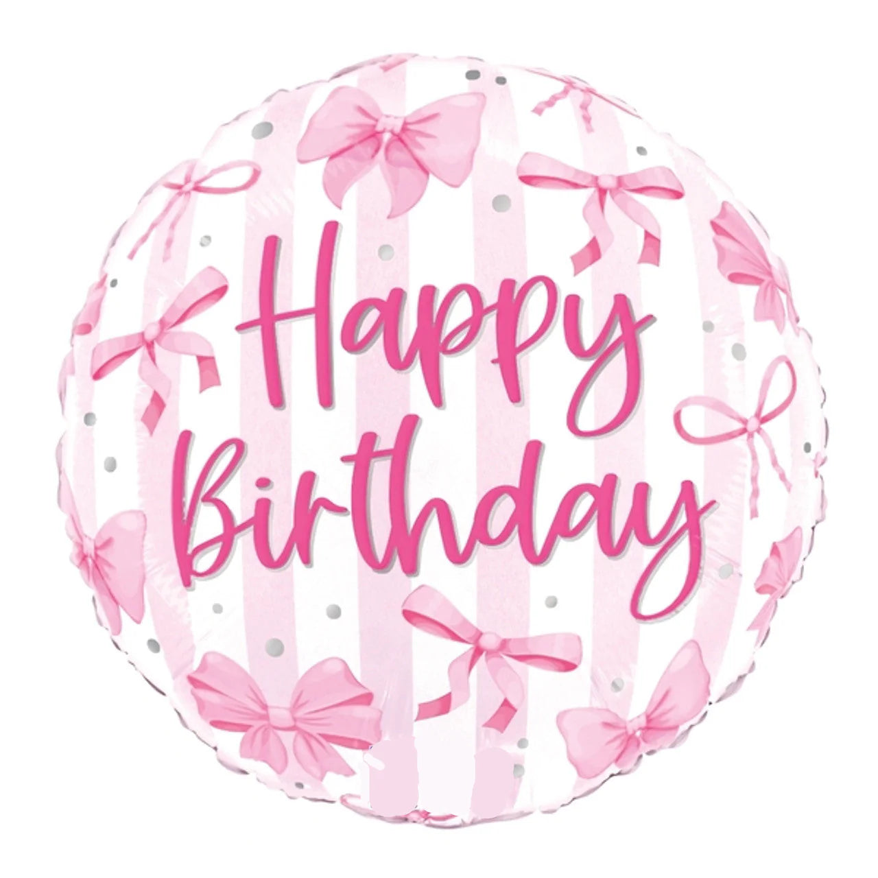 18" Happy Birthday Round Foil Balloon