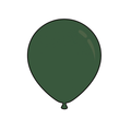 Green - Solid Colors Latex Balloon