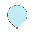 Sky Blue - Solid Colors Latex Balloon
