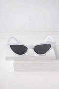 White Cat-Eye Sunglasses