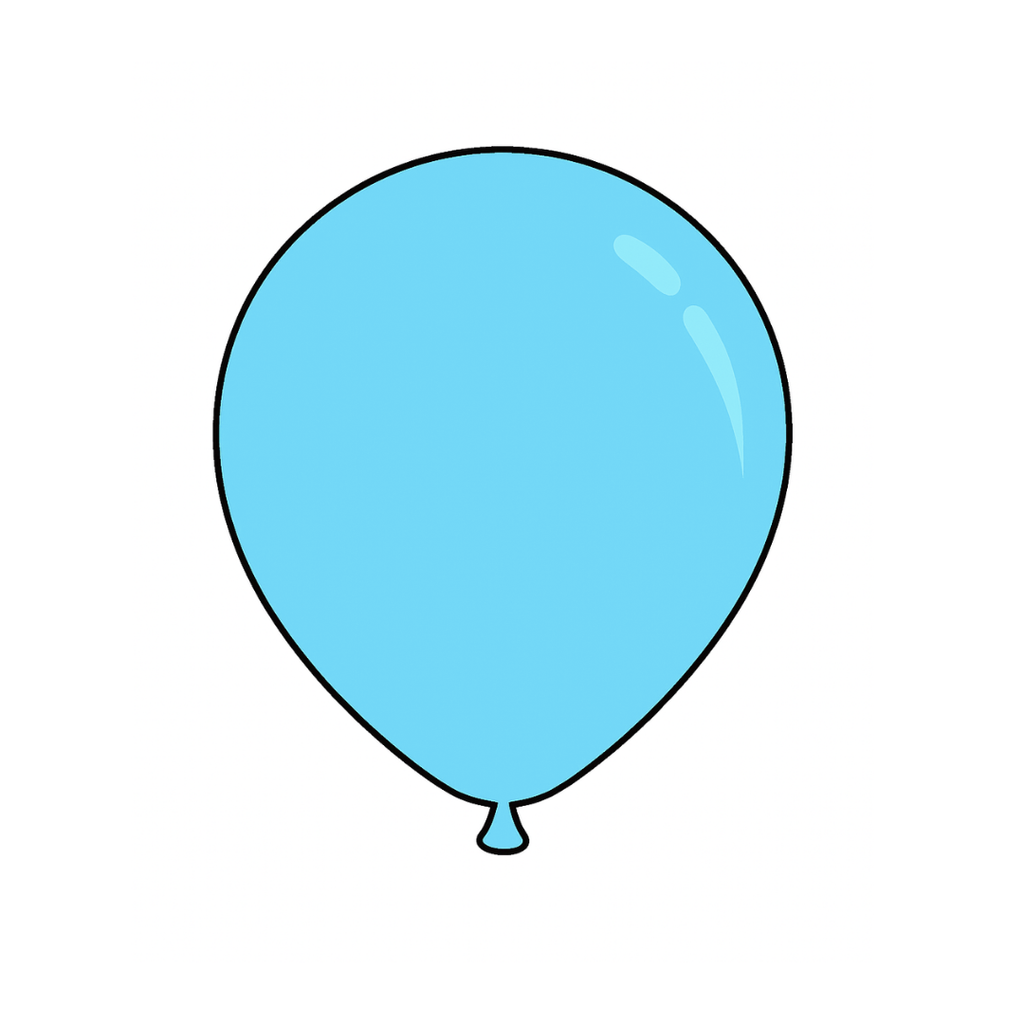 5" Solid Color Latex Balloon - 100 per pack