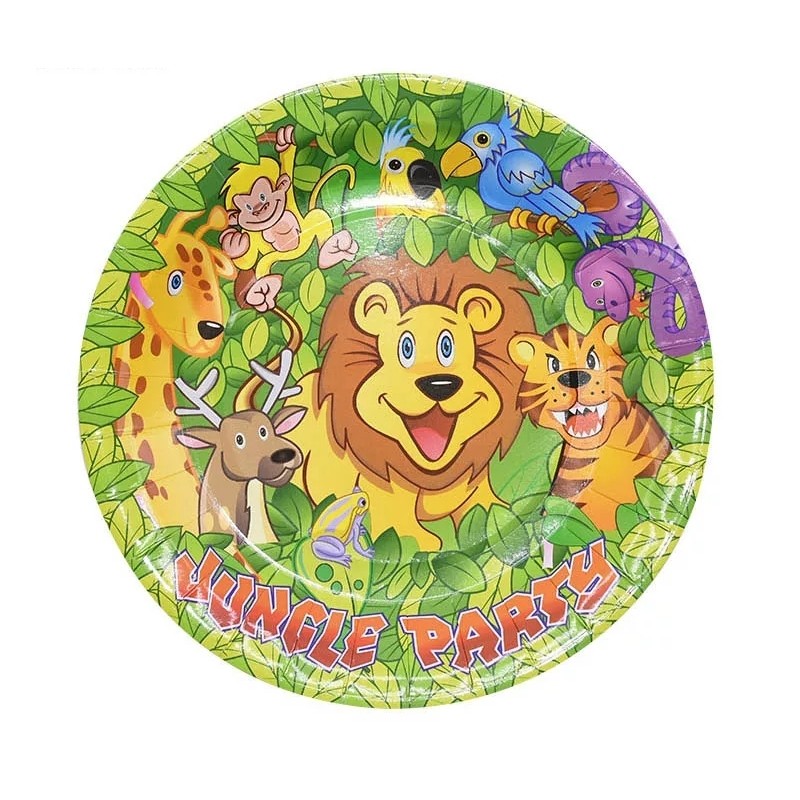 Jungle Theme Birthday Party Tableware Set