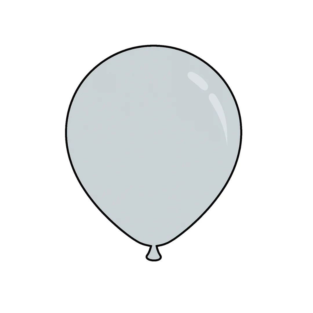 Grey - Solid Colors Latex Balloon