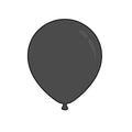 Black - Solid Colors Latex Balloon