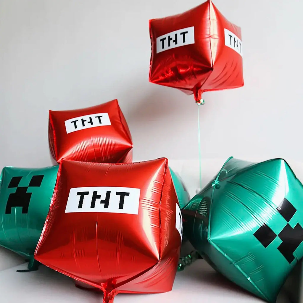 22" Minecraft Themed Cube Balloon