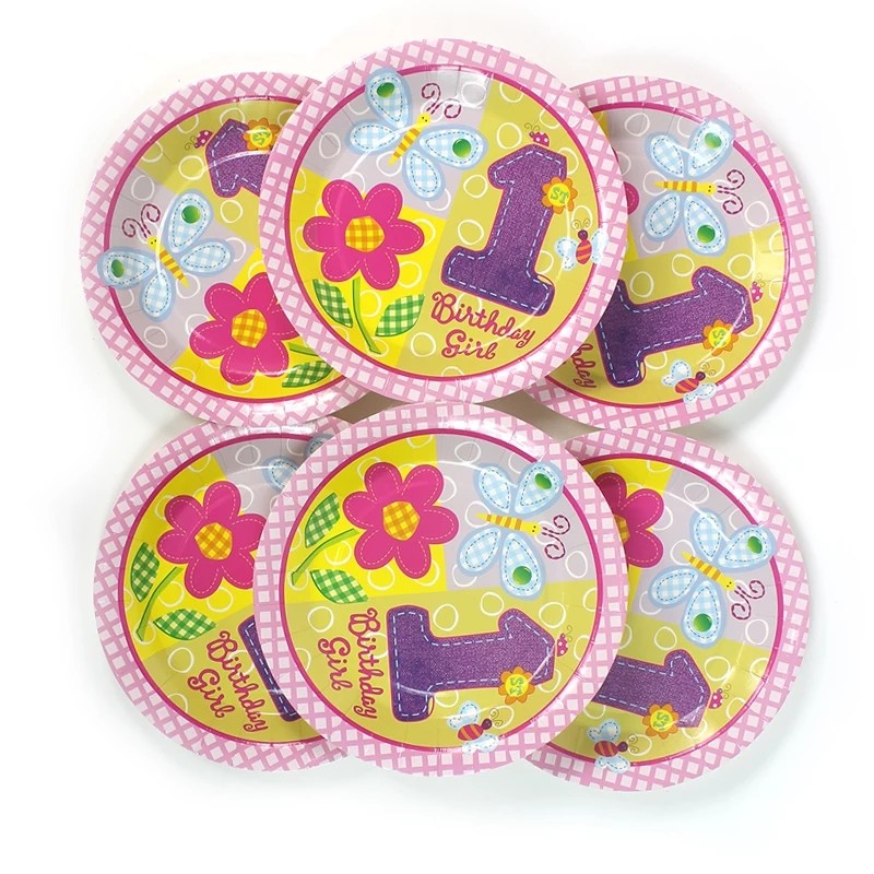 First Birthday Party Tableware Set - Pink