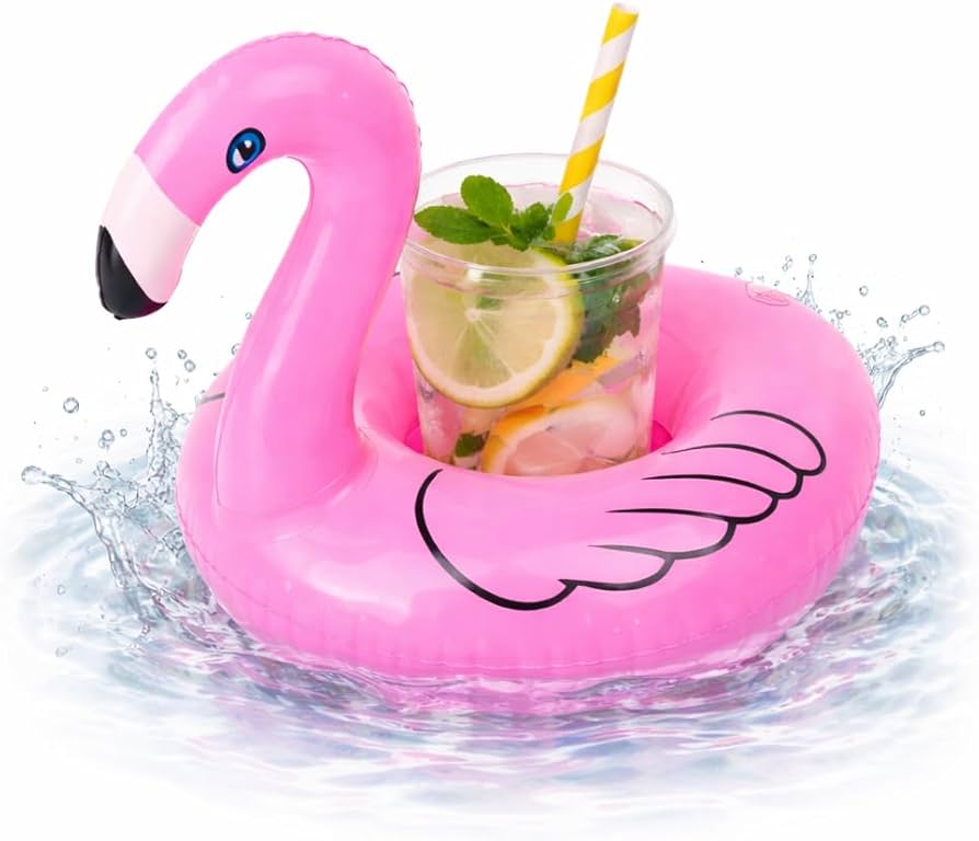 9" Inflatable Cup Holder - Flamingo