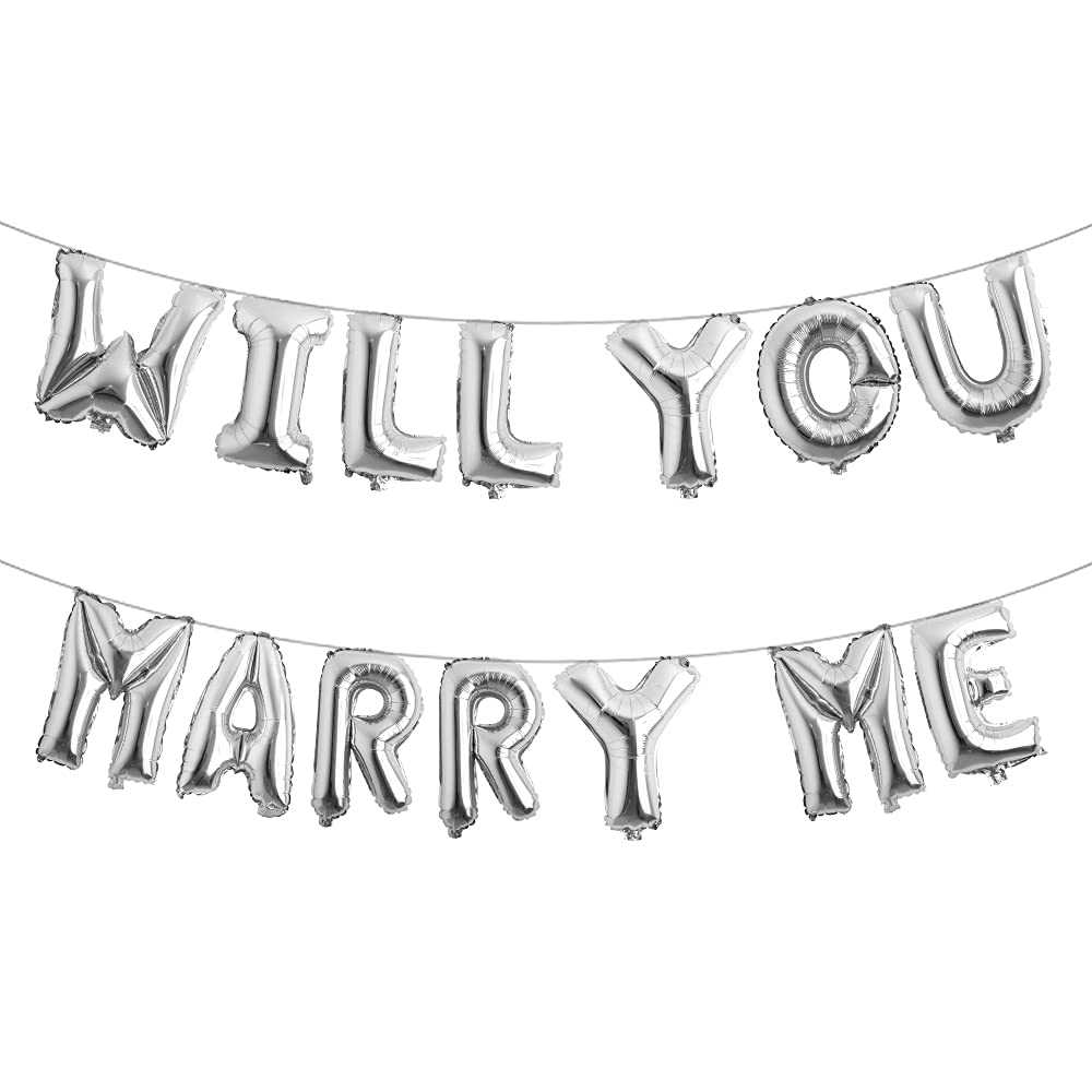Will You Marry Me? Letters Foil Balloon