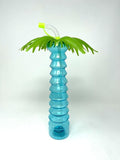 12oz. Palm Tree Plastic Cup with Straw