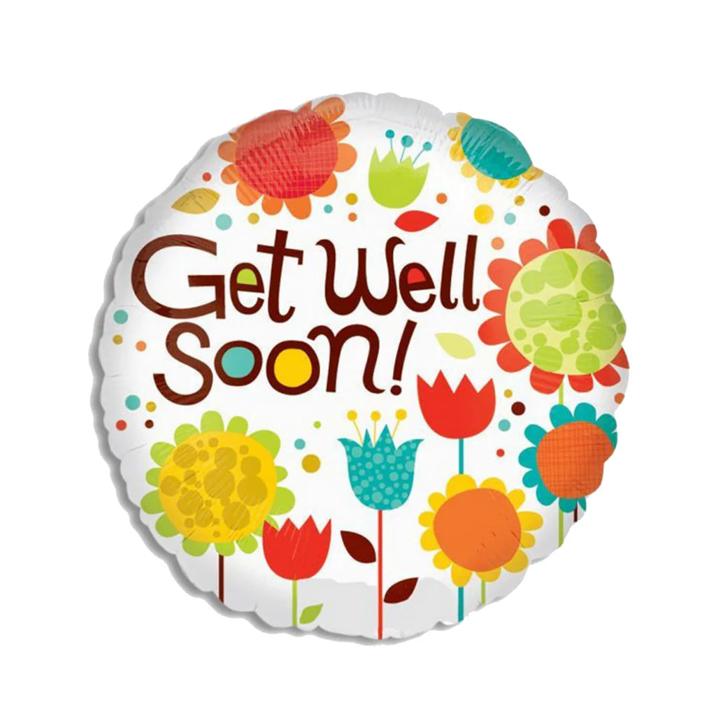 18" Get Well Soon Foil Balloon