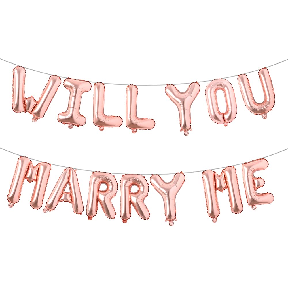 Will You Marry Me? Letters Foil Balloon