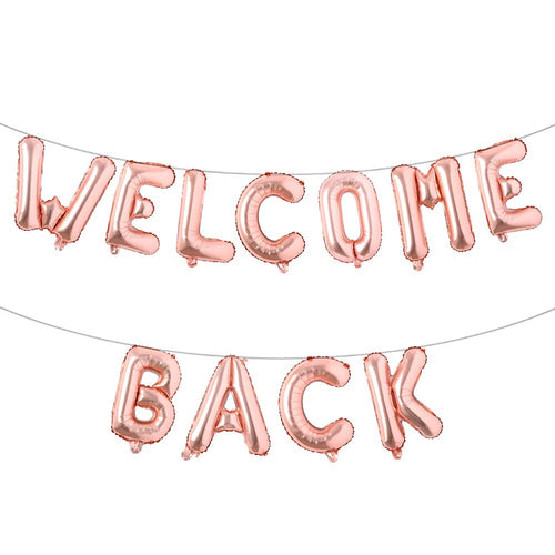 17" Welcome Back Letters Foil Balloon