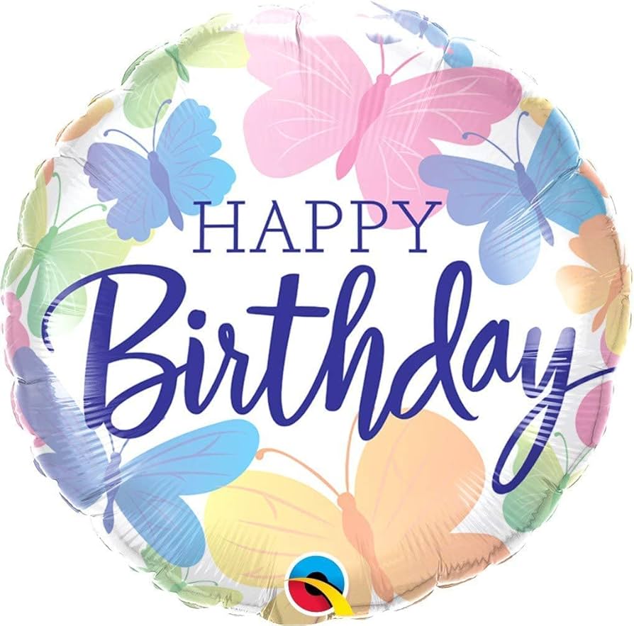 18" Happy Birthday Round Foil Balloon