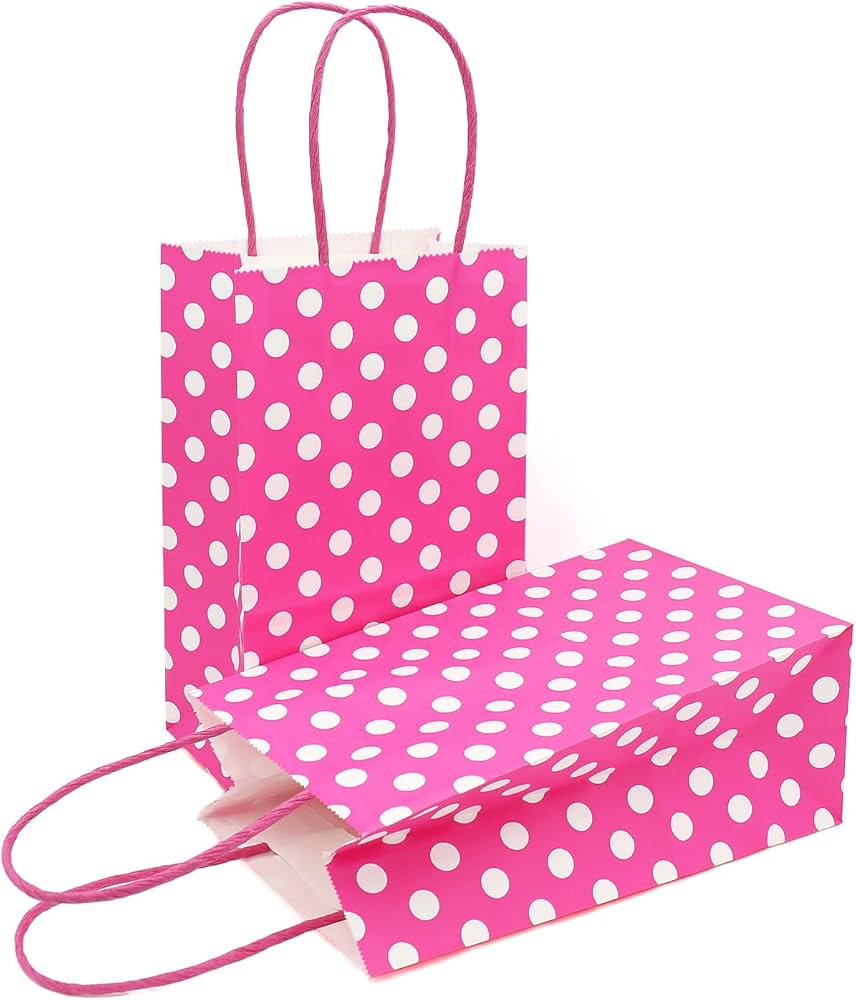 Polka Dot Party Paper Gift Bag