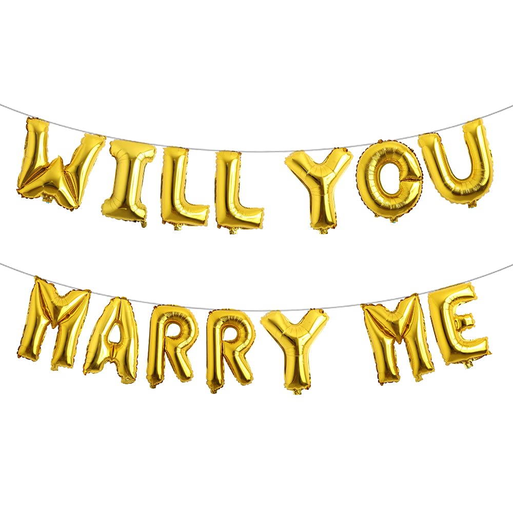 Will You Marry Me? Letters Foil Balloon