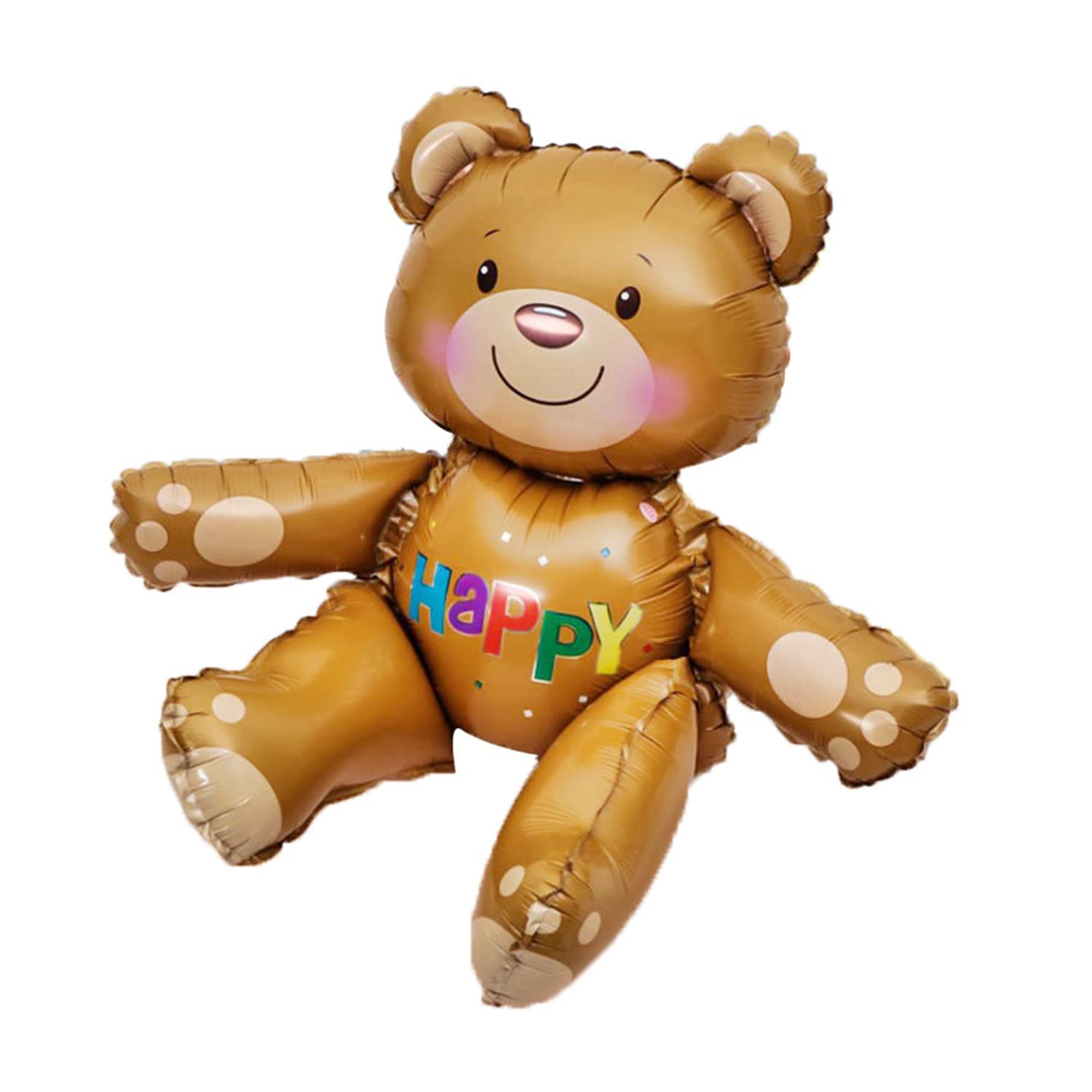 20" Happy Teddy Bear Foil Balloon