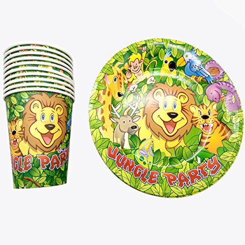 Jungle Theme Birthday Party Tableware Set