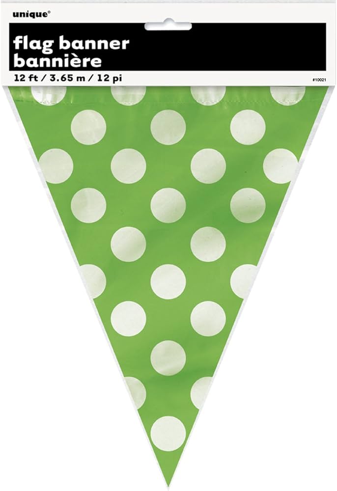 Polka Dot Party Flags