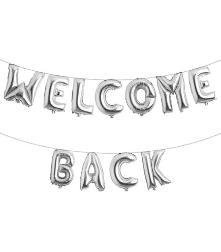 17" Welcome Back Letters Foil Balloon
