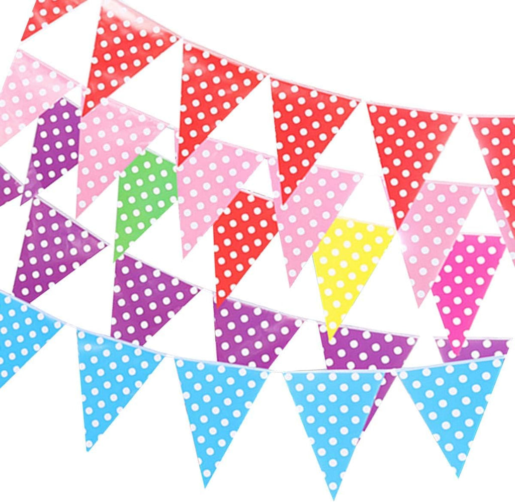 Polka Dot Party Flags