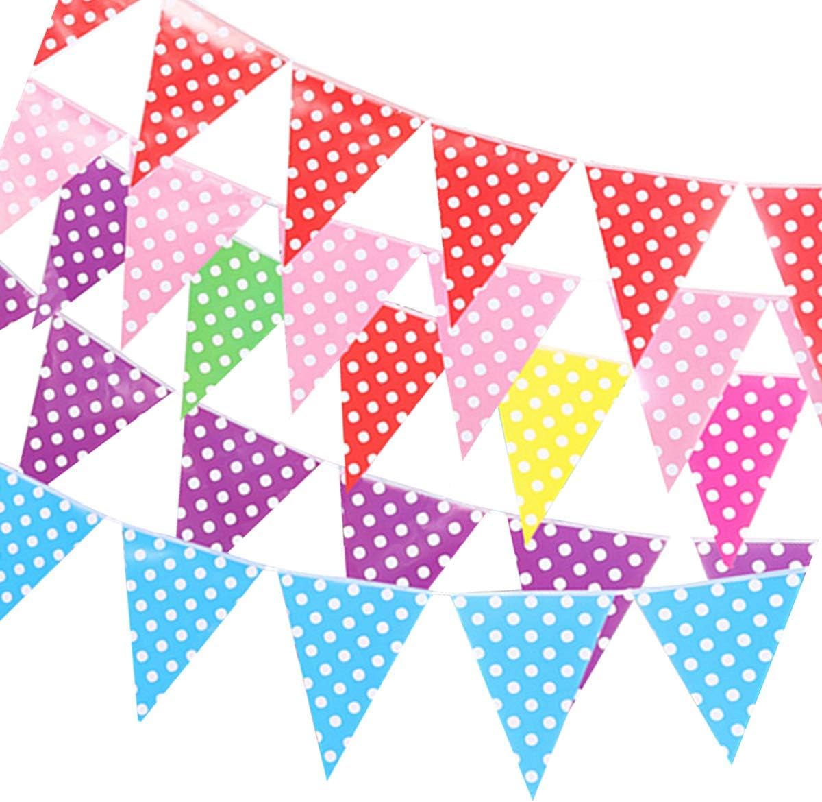 Polka Dot Party Flags