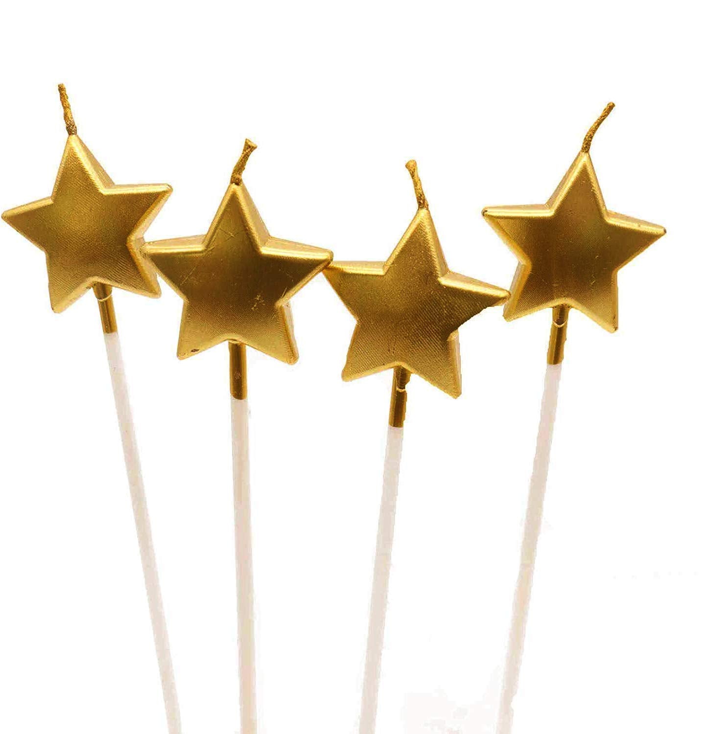 Star-Shaped Cake Candles 5 Pieces