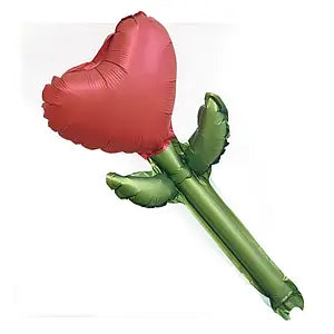 18" Heart Flower Foil Balloon