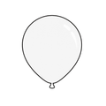 5" Solid Color Latex Balloon - 100 per pack