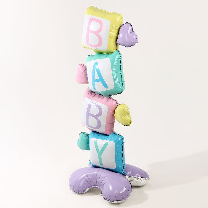 44" BABY Blocks Foil Balloon