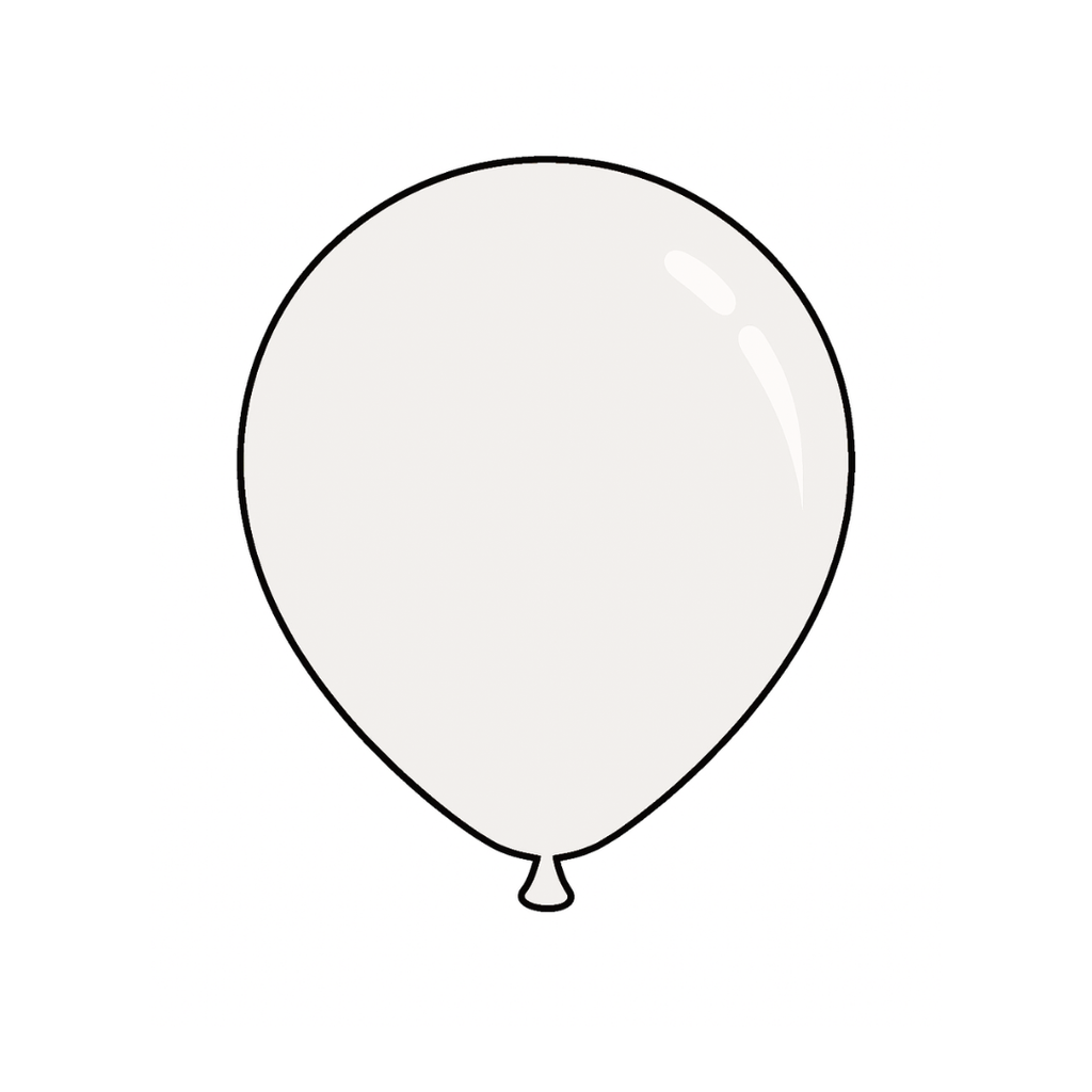 12" Pastel Clear Latex Balloon