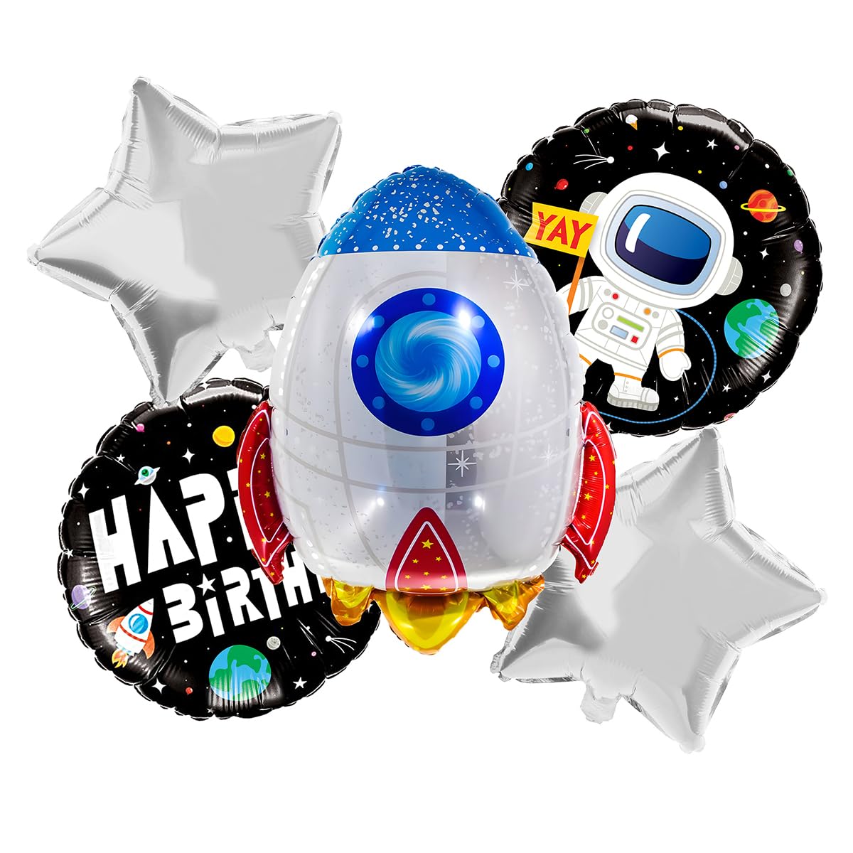 Space Theme Foil Balloon Set