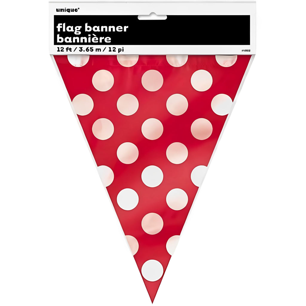 Polka Dot Party Flags