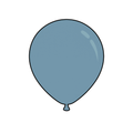 Blue - Dusk Pastel Latex Balloons