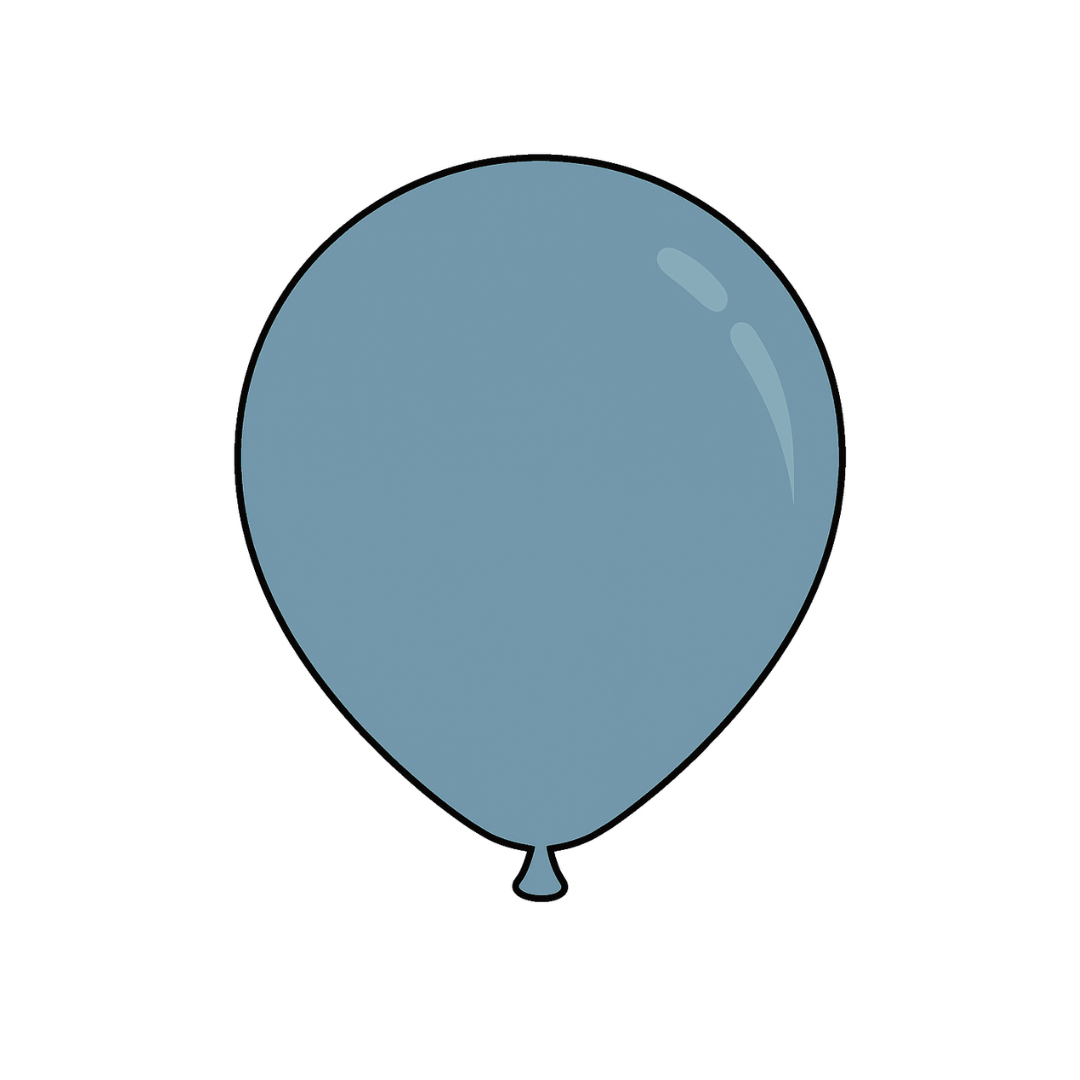 Blue - Dusk Pastel Latex Balloons