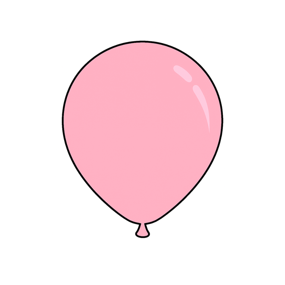 12" Pastel Clear Latex Balloon