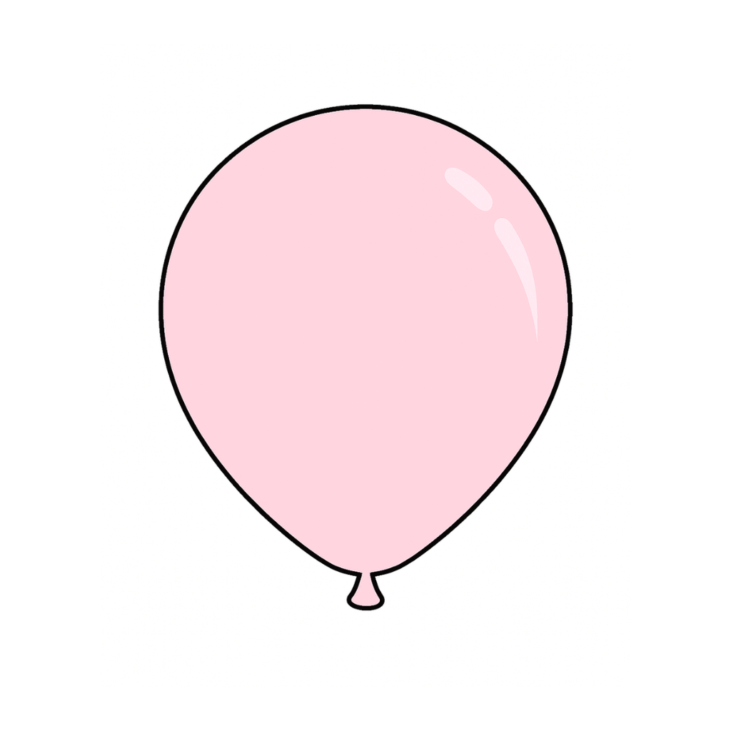 12" Pastel Clear Latex Balloon